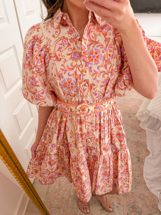 The Delilah Paisley Dress