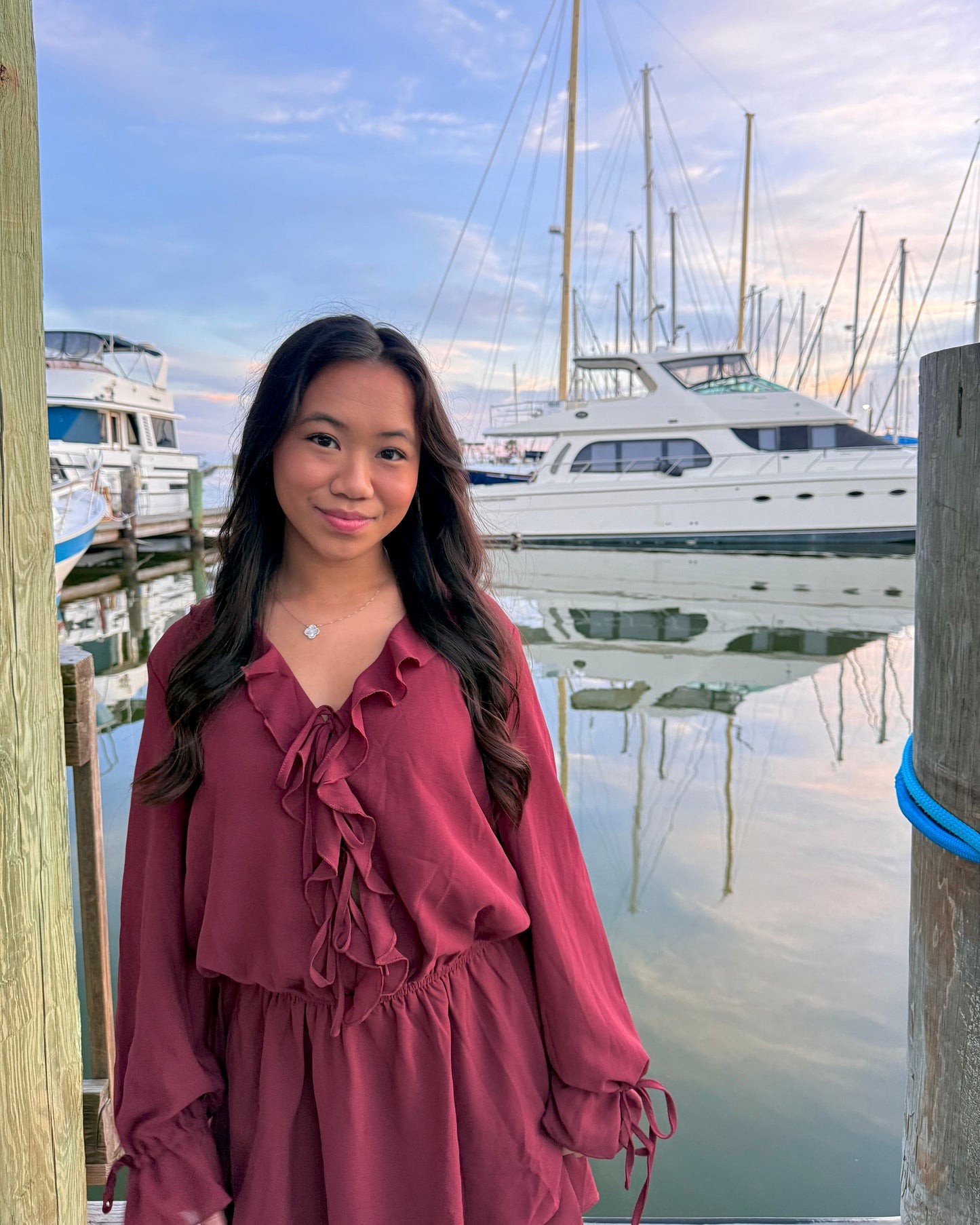 Maroon Muse Dress