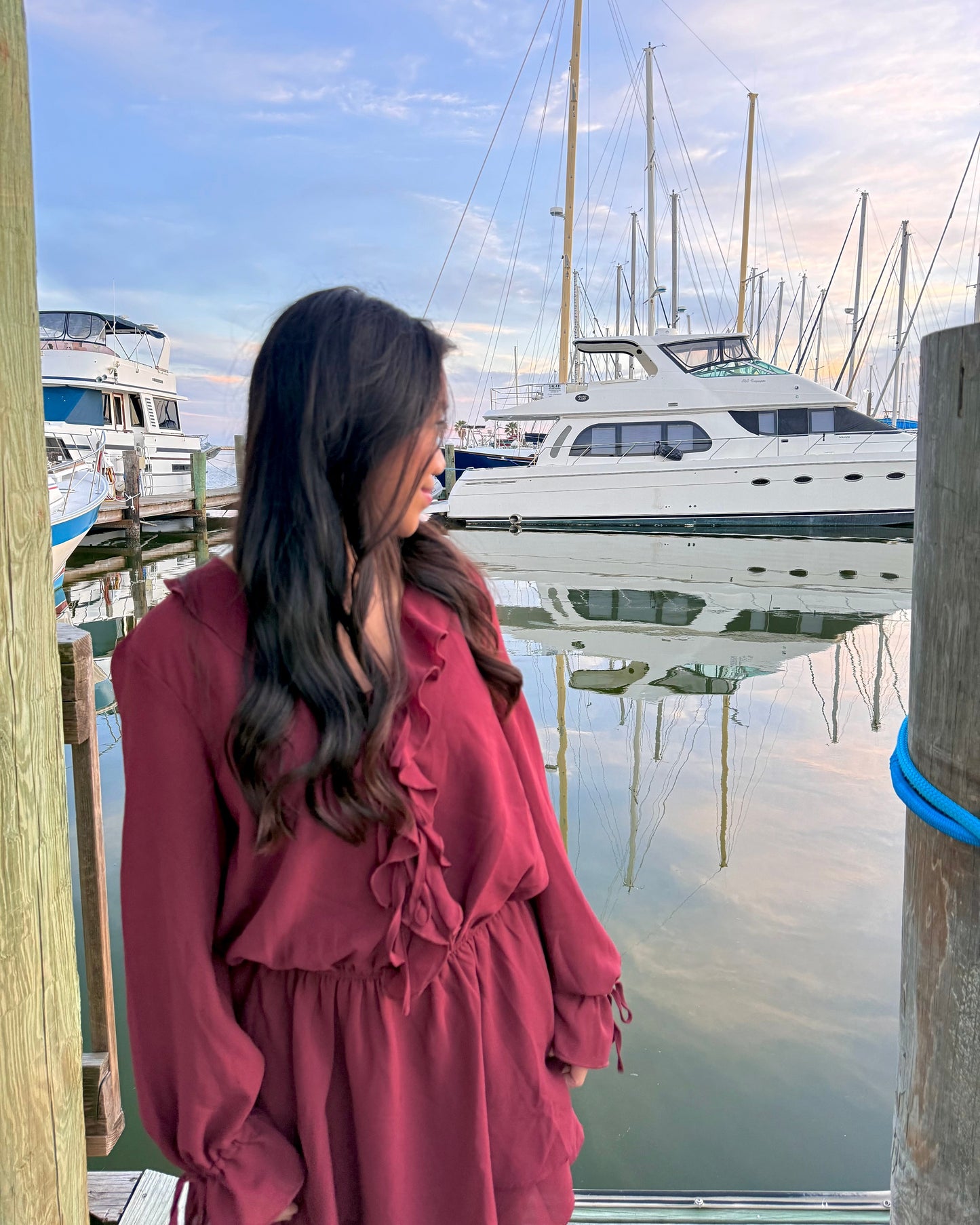 Maroon Muse Dress