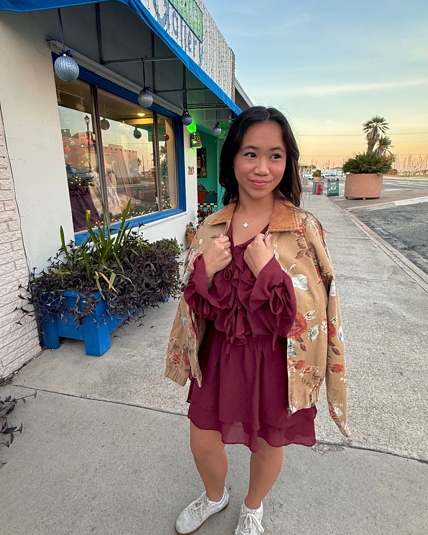 Rustic Rose Bomber
