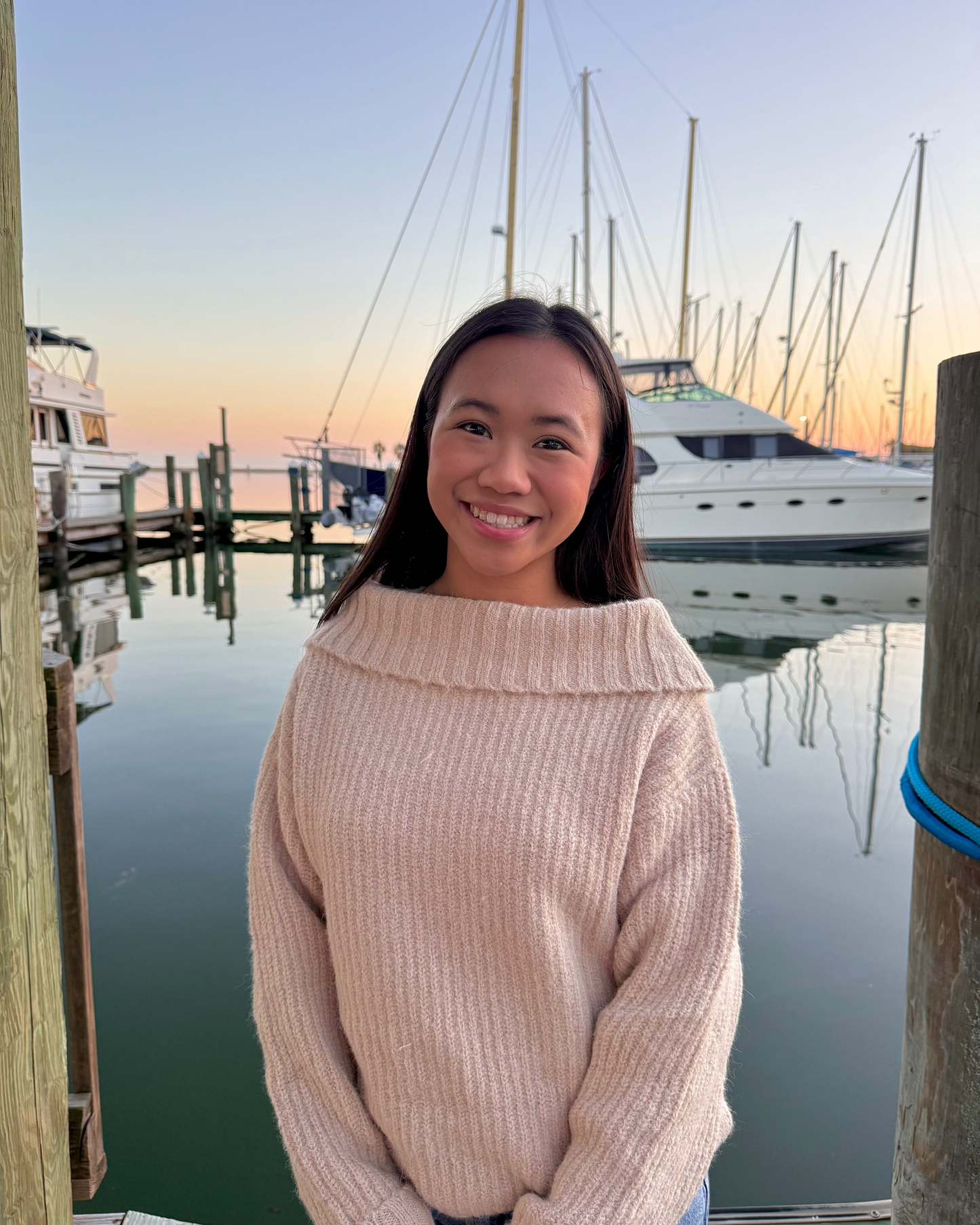Blushing Harbor Sweater