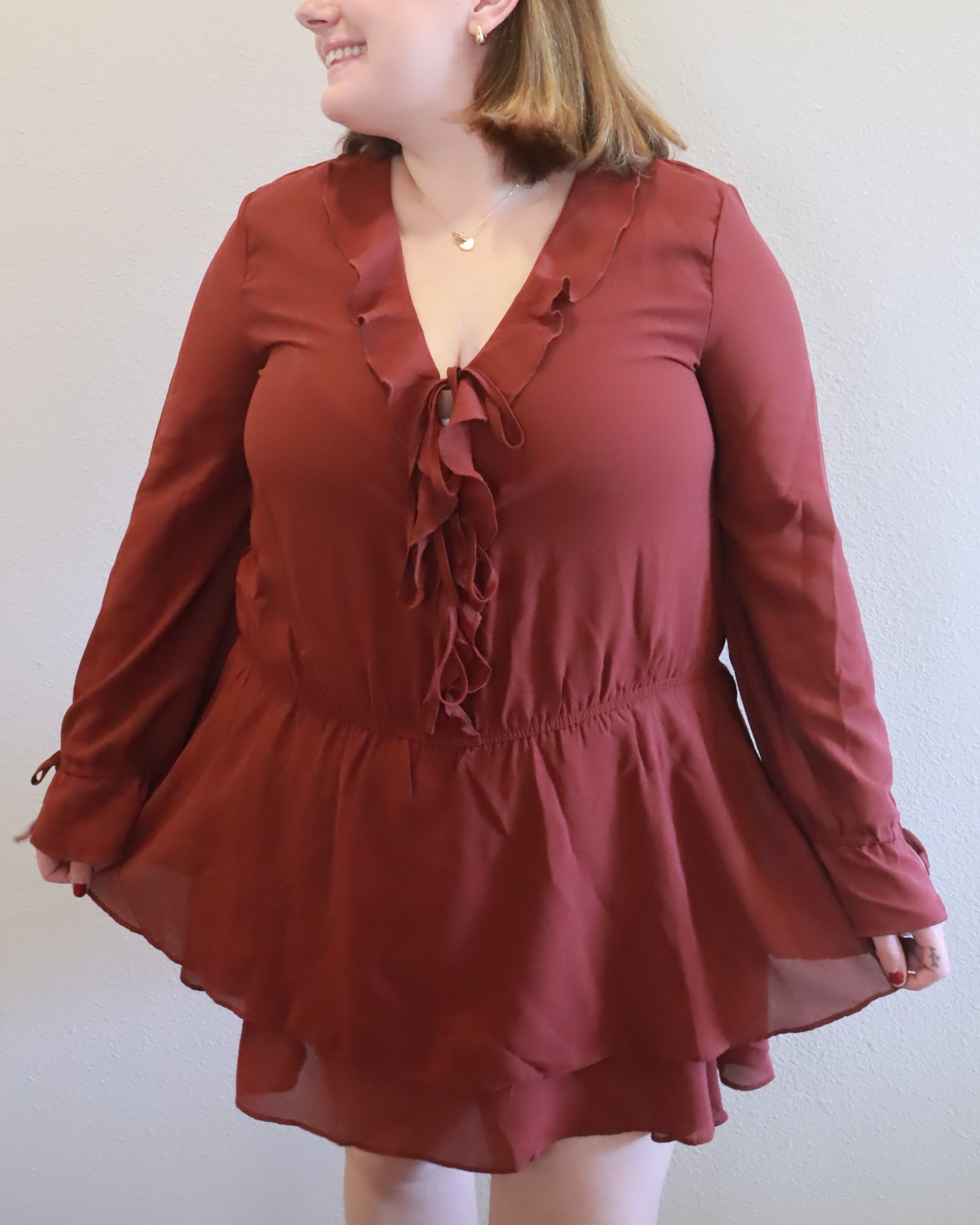 Maroon Muse Dress