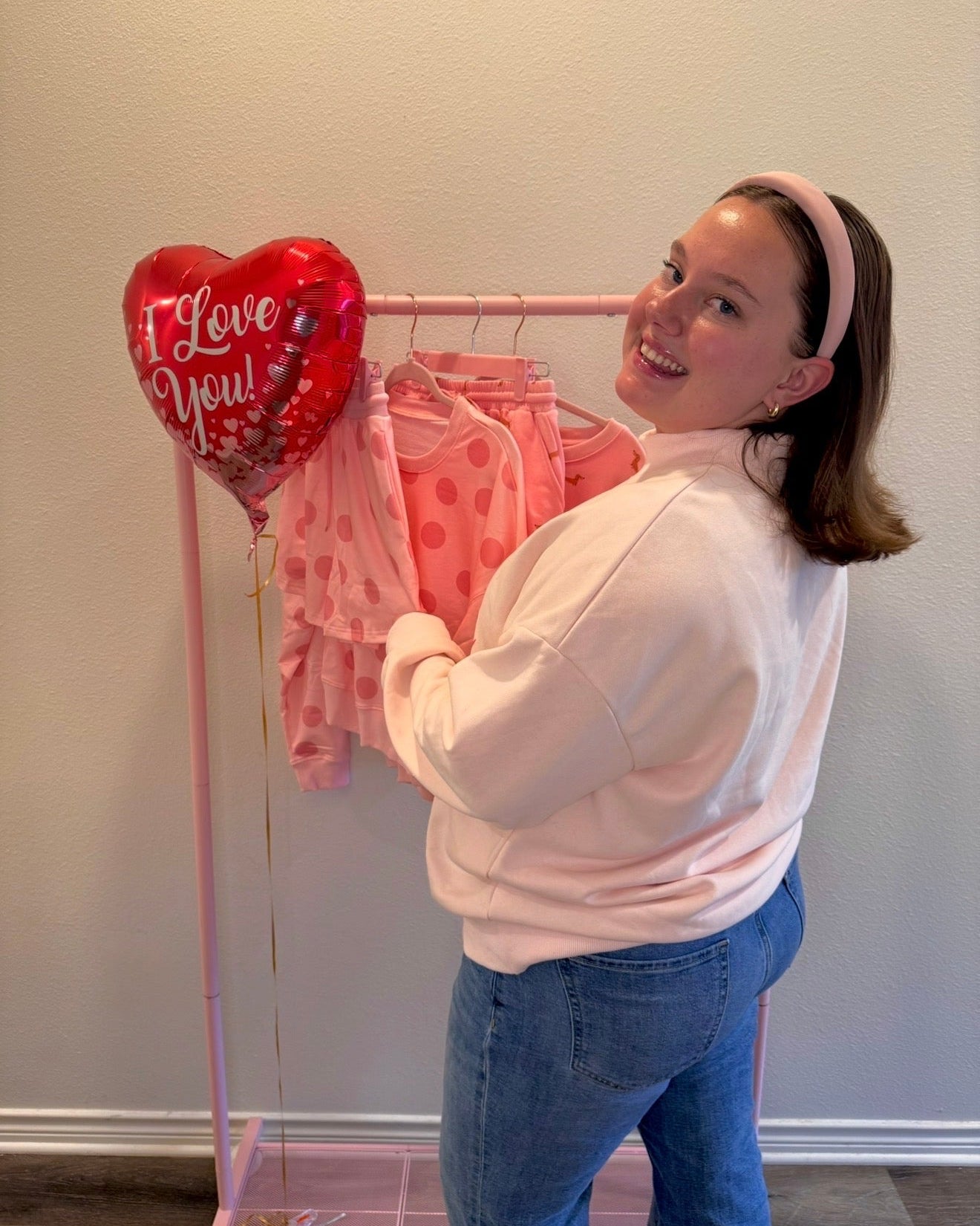 Love Like Jesus Pink Mockneck