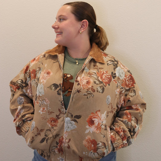 Rustic Rose Bomber